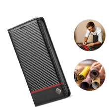 Charger l'image dans la galerie, C’est pour ton phone Étui magnétique en cuir et fibre de carbone pour iPhone