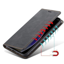 Charger l'image dans la galerie, C’est pour ton phone Étui magnétique en cuir pour iPhone