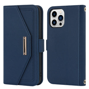 C’est pour ton phone Bleu / Case & Strap / Pour iPhone SE2022 Étui portefeuille à lanières pour iPhone
