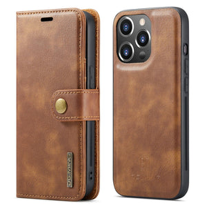 C’est pour ton phone iPhone 14 Plus / Marron Étui avec coque magnétique pour iPhone 12 et plus