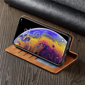 C’est pour ton phone Étui magnétique en cuir pour iPhone