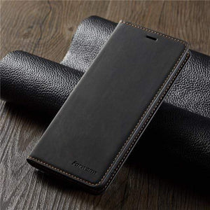 C’est pour ton phone iPhone SE 2020 / Noir Étui magnétique en cuir pour iPhone