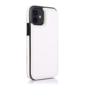 C’est pour ton phone Pour iPhone 5 / 5s / SE / Blanc Coque avec porte cartes en cuir pour iPhone 5 à 11